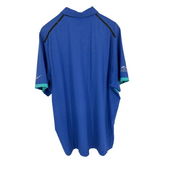 Nike Golf Tour Performance Blue Polo Shirt Dri-Fit Mens Activewear Size XL - Picture 7 of 12